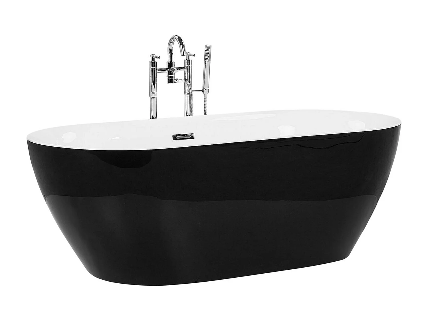 Bañera independiente CARRERA 170 x 80 cm Negro