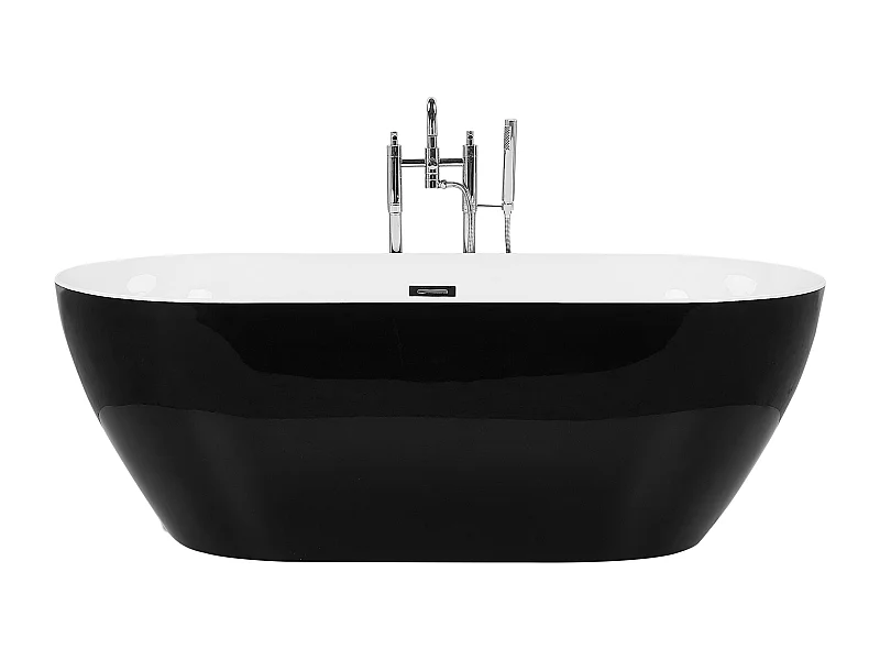 Vasca da bagno freestanding CARRERA 170 x 80 cm Nero