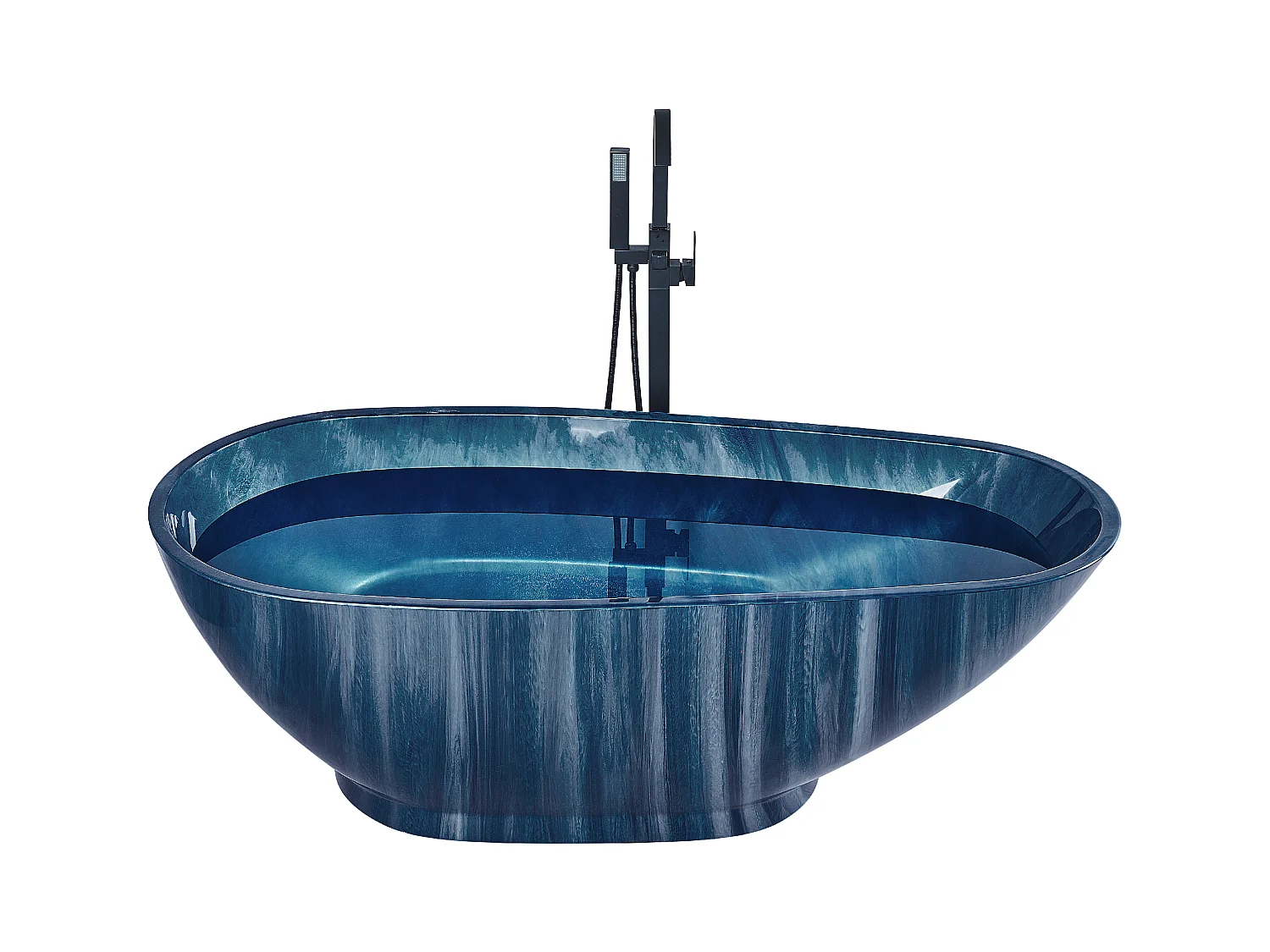Baignoire îlot RIOJA 170 x 80 cm Bleu marine