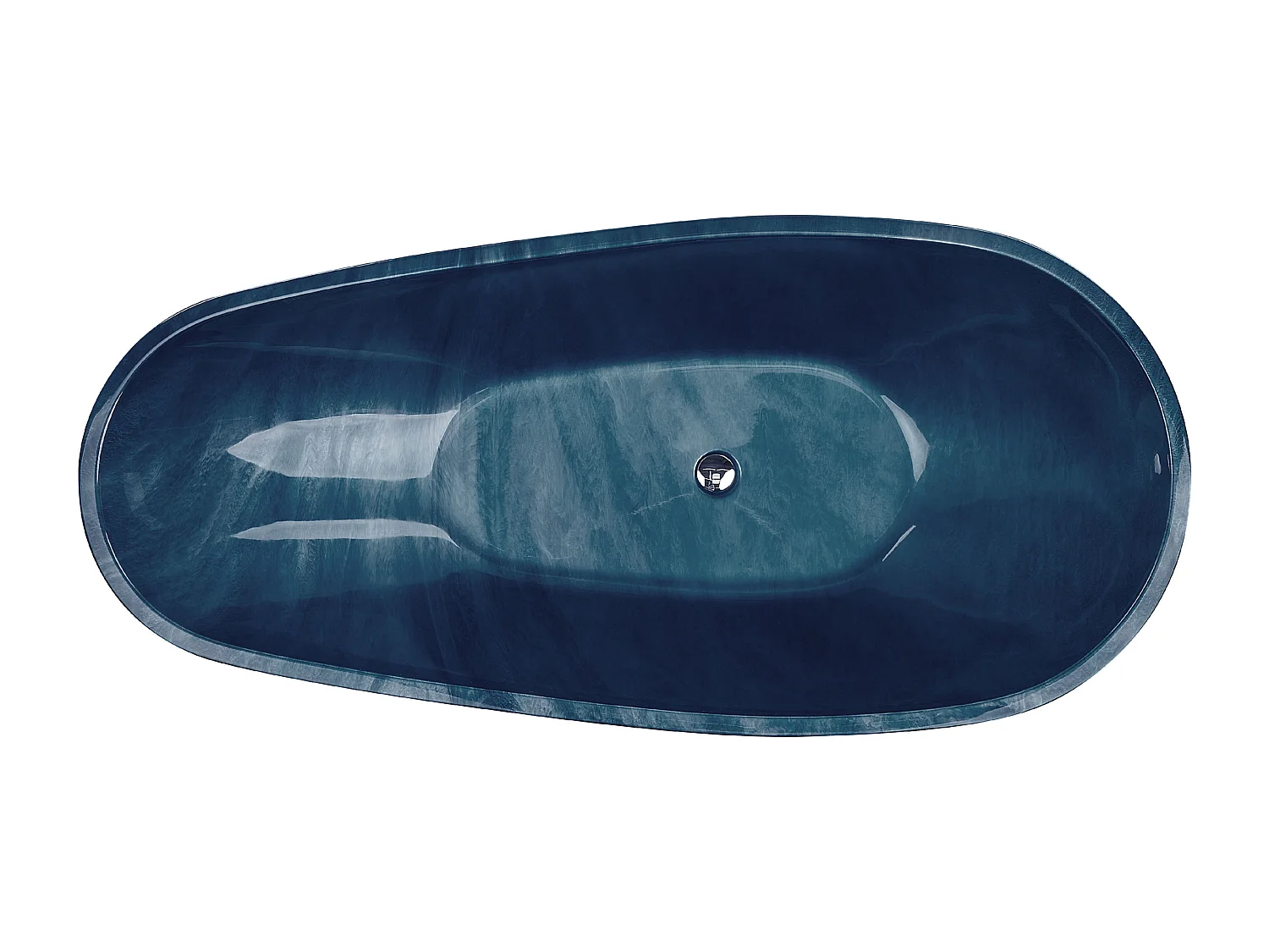 Baignoire îlot RIOJA 170 x 80 cm Bleu marine