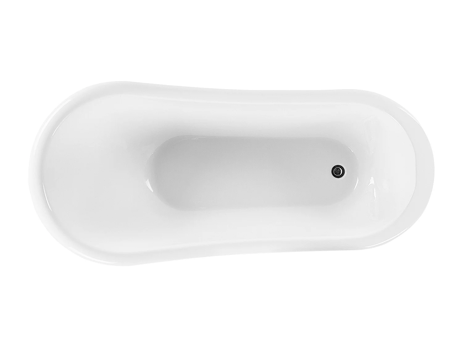 Banheira autónoma CAYMAN 1700 x 760 mm Preto/Branco