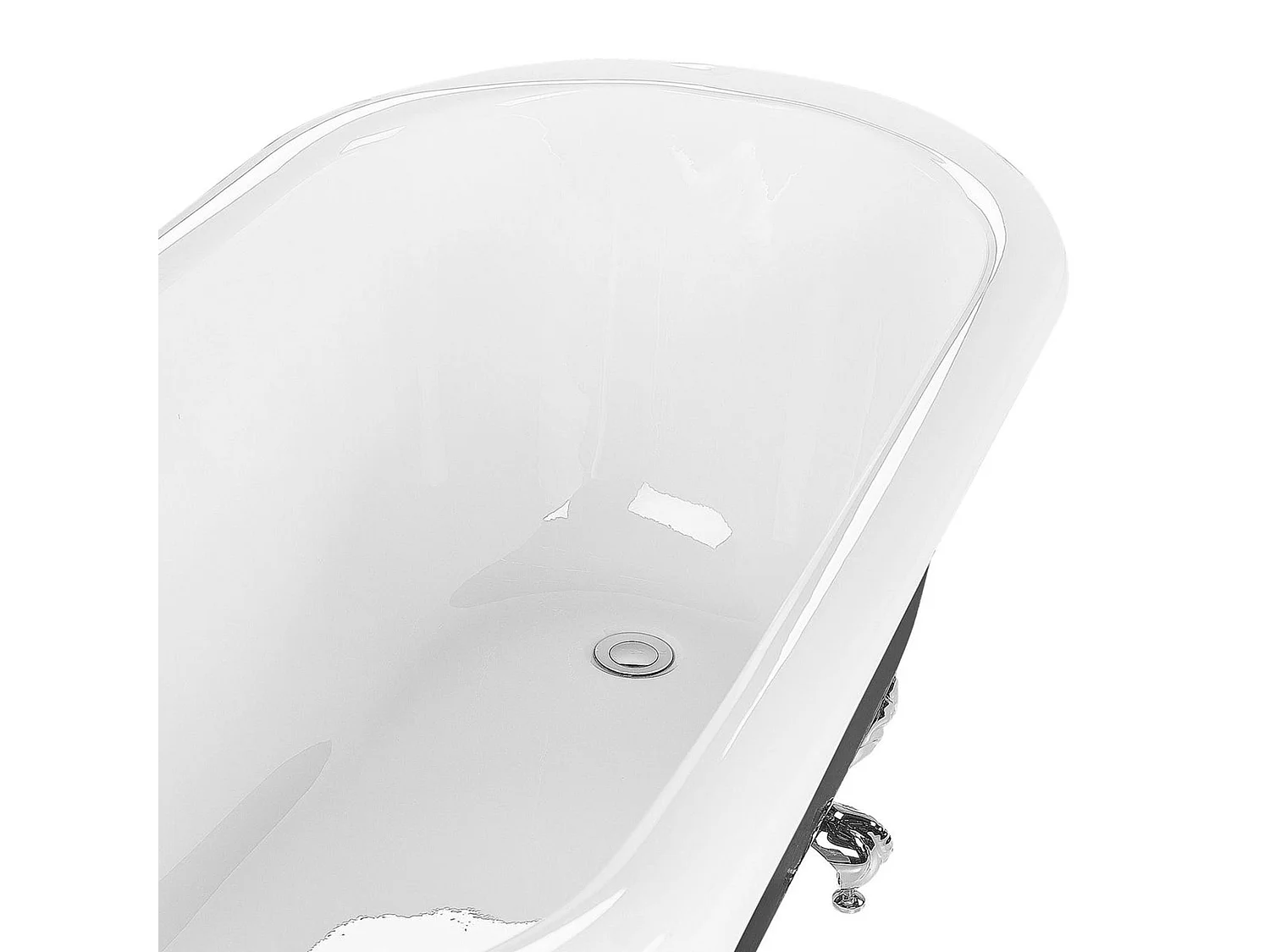 Baignoire îlot CAYMAN 170 x 76 cm Noir/blanc