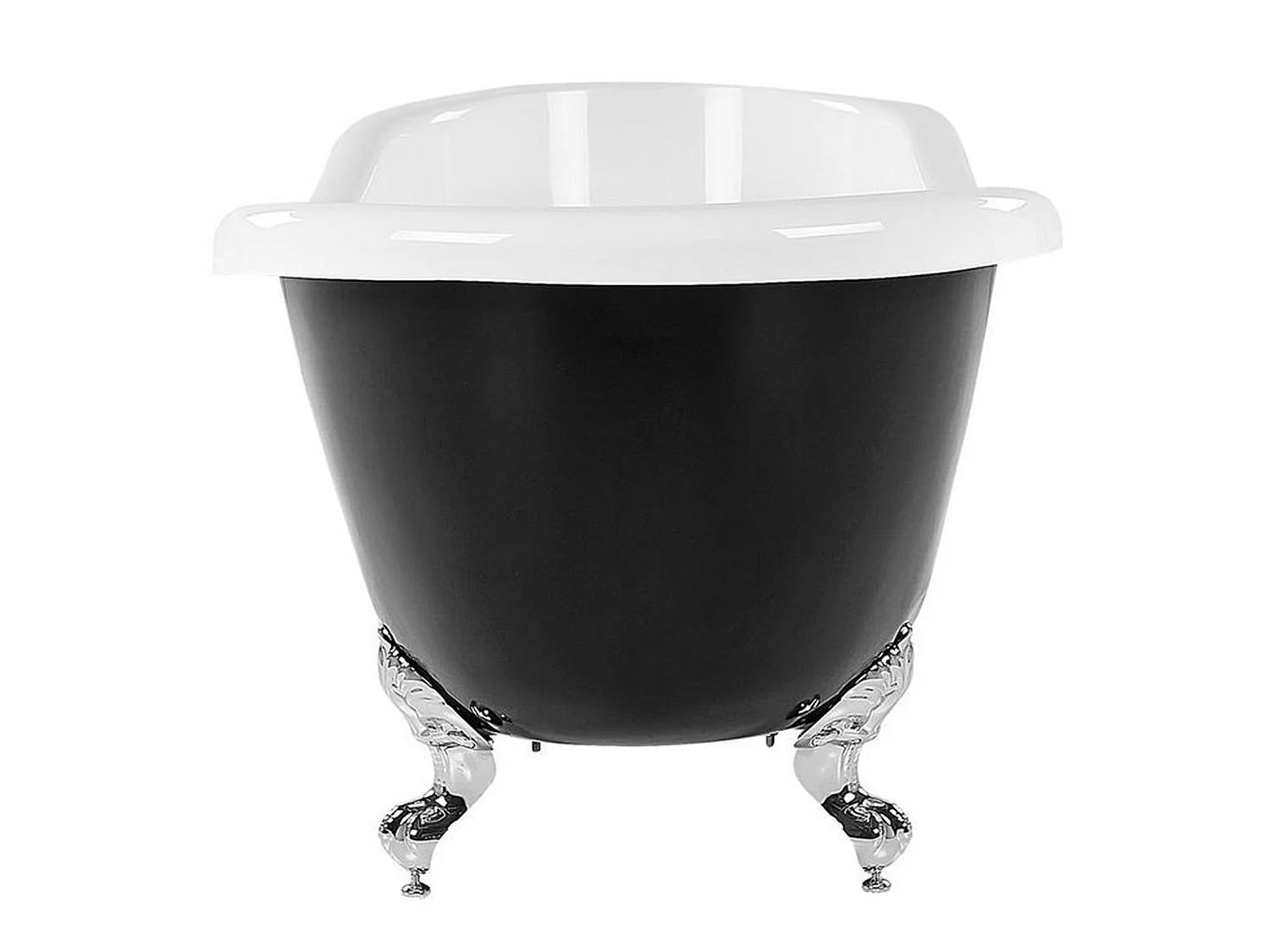 Vasca da bagno freestanding CAYMAN 170 x 76 cm Nero/ Bianco
