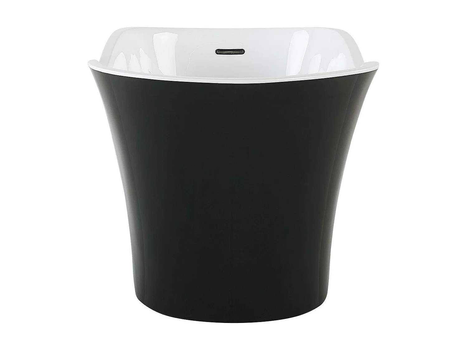 Baignoire îlot DULCINA 170 x 80 cm Noir/blanc