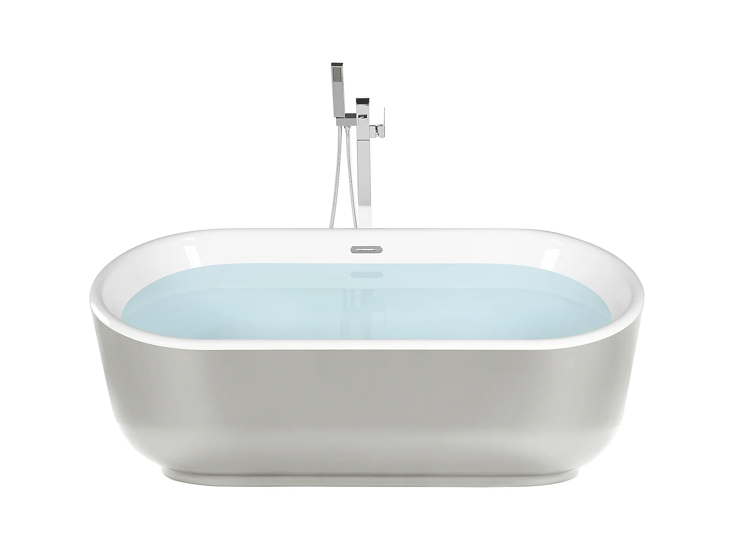 Baignoire îlot PINEL 170 x 80 cm Argenté