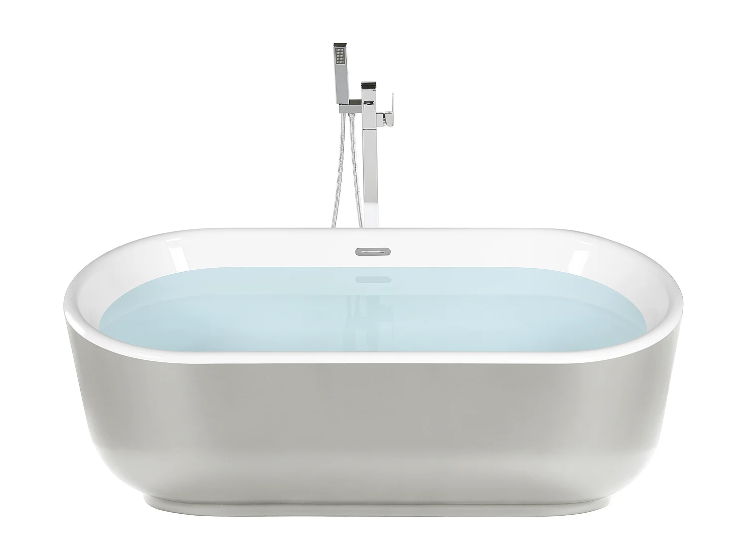 Baignoire îlot PINEL 170 x 80 cm Argenté