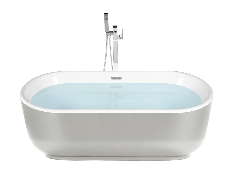 Vasca da bagno freestanding PINEL 170 x 80 cm Argento