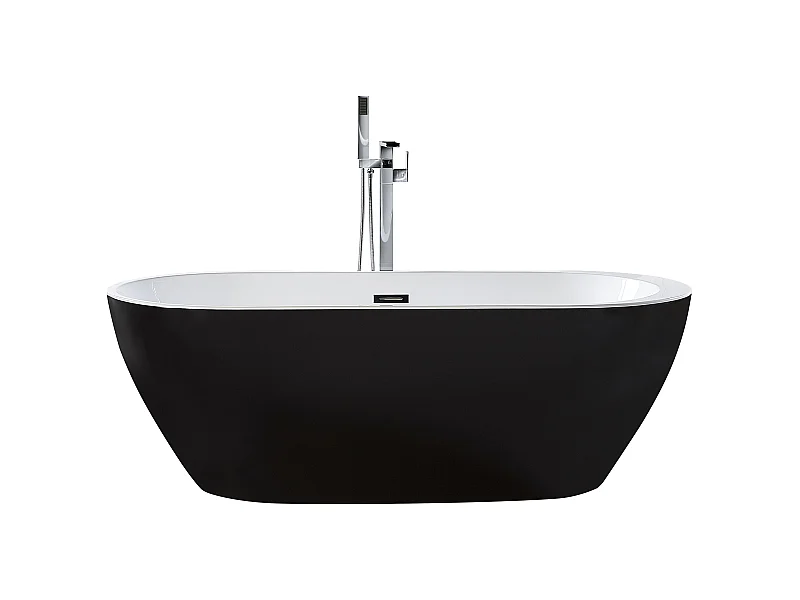 Wanna wolnostojąca NEVIS 150 x 75 cm Czarny