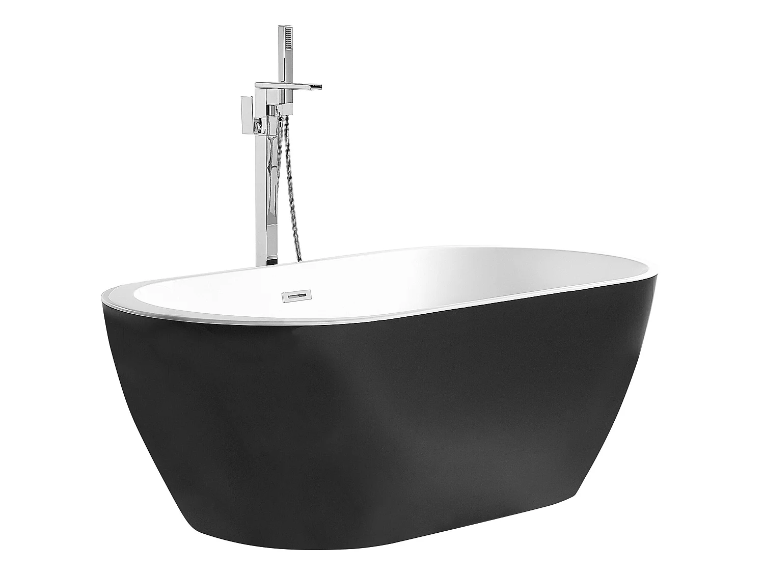 Baignoire îlot NEVIS 150 x 75 cm Noir