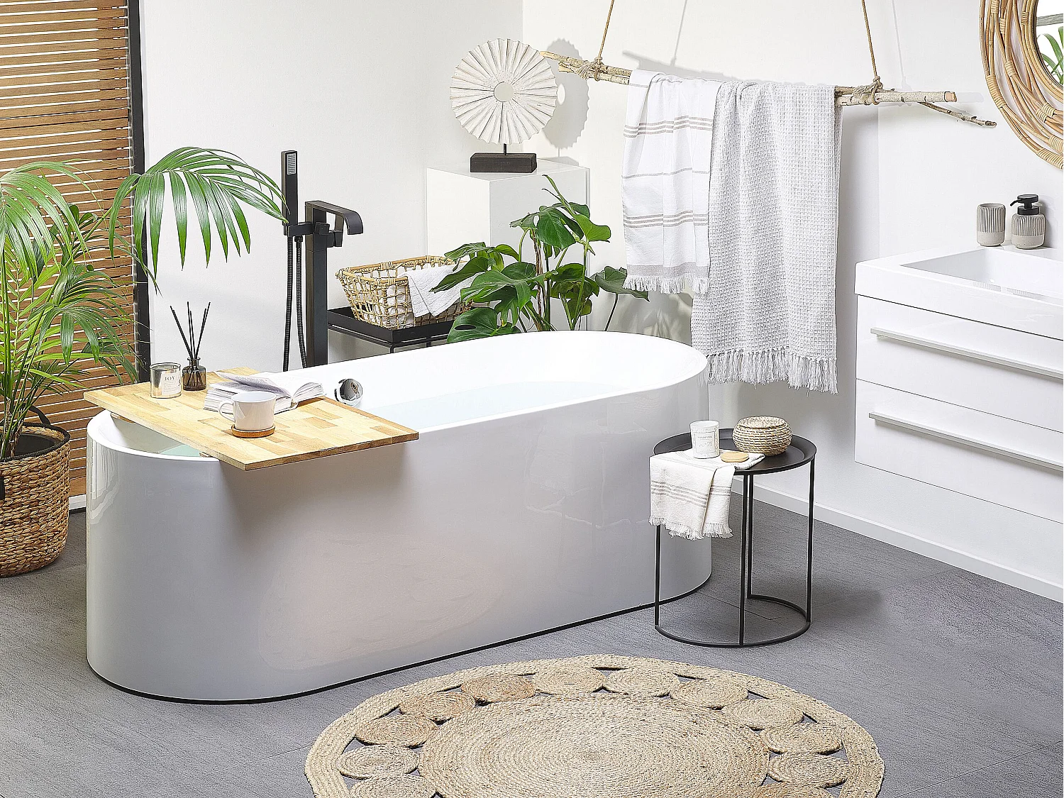 Baignoire îlot CATALINA 170 x 75 cm Blanc