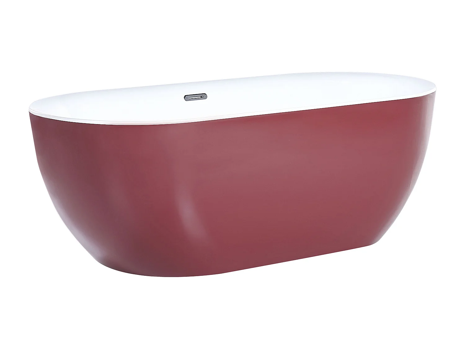 Vrijstaand bad CARRERA 170 x 80 cm Bordeaux