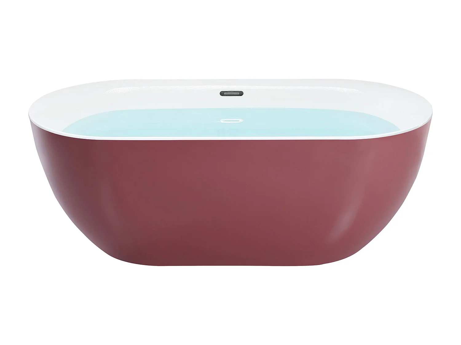 Baignoire îlot CARRERA 170 x 80 cm Rouge Bordeaux