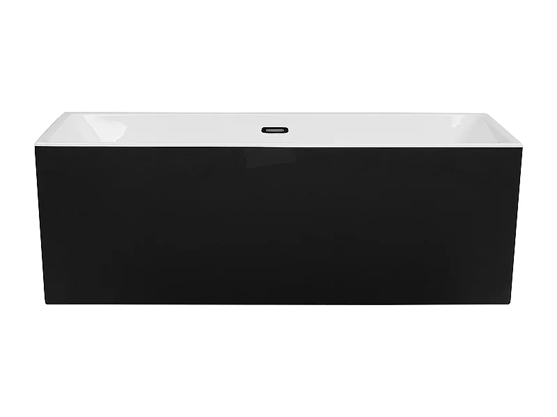 Vrijstaand bad RIOS 170 x 80 cm Zwart