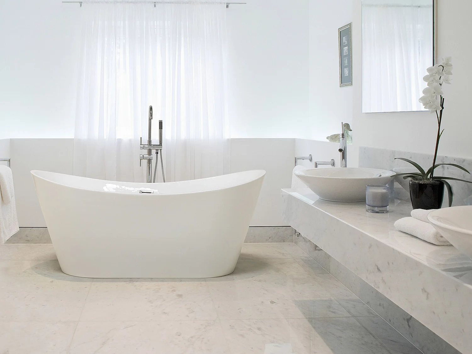 Baignoire îlot ANTIGUA 150 x 75 cm Blanc