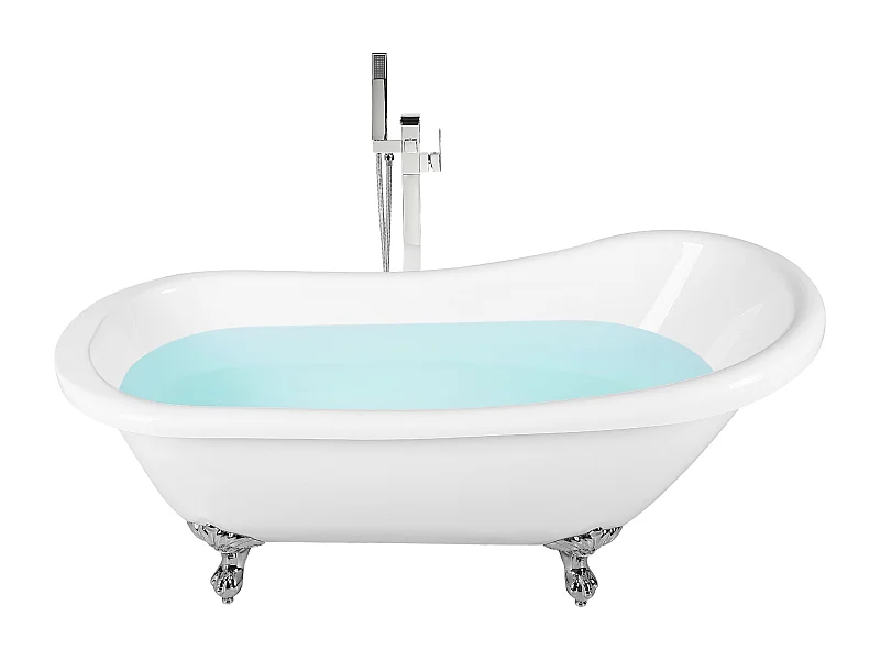Freistehende Badwanne CAYMAN 170 x 76 cm Weiss