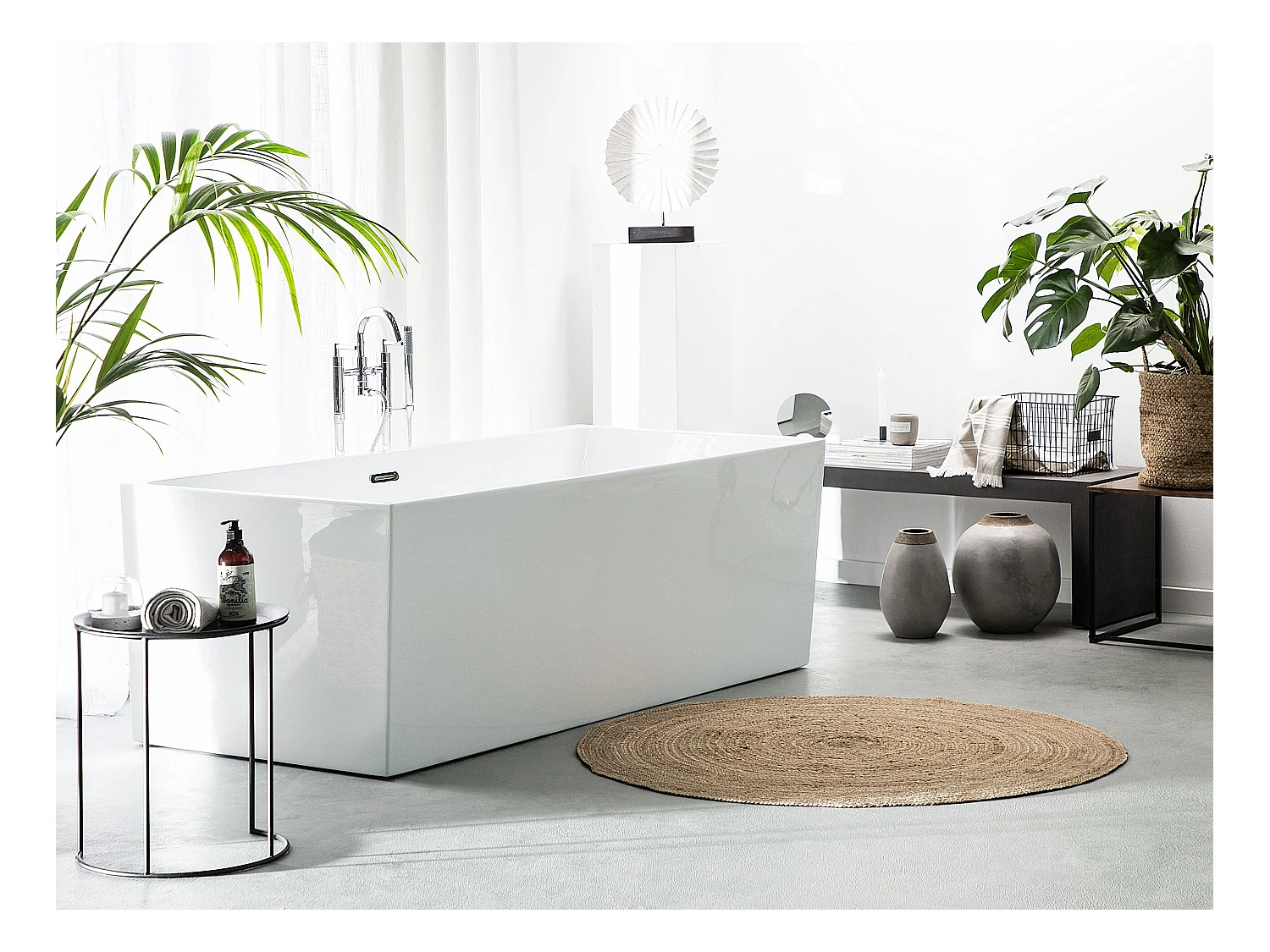 Baignoire îlot RIOS 170 x 80 cm Blanc