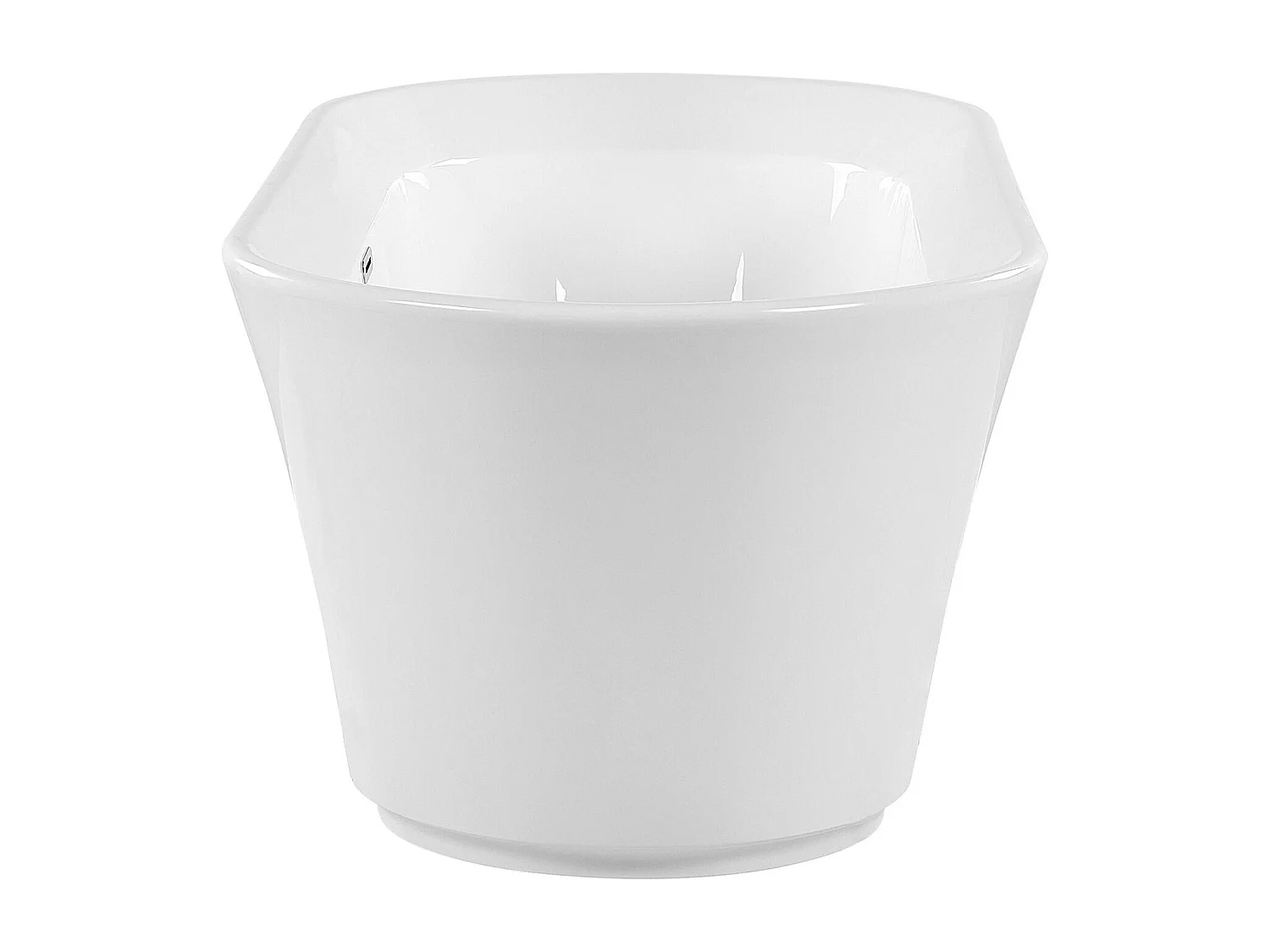 Schlichte Acryl Badewanne oval freistehend weiß mit Überlauf 170 x 80 cm Ovalle