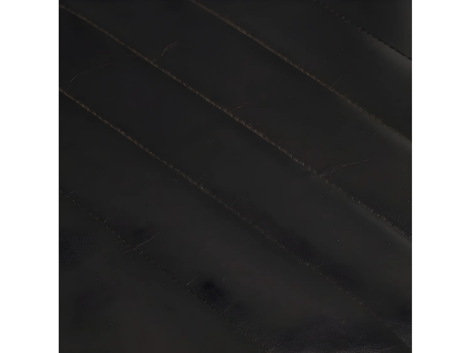 Chaises à manger lot de 2 noir cuir véritable