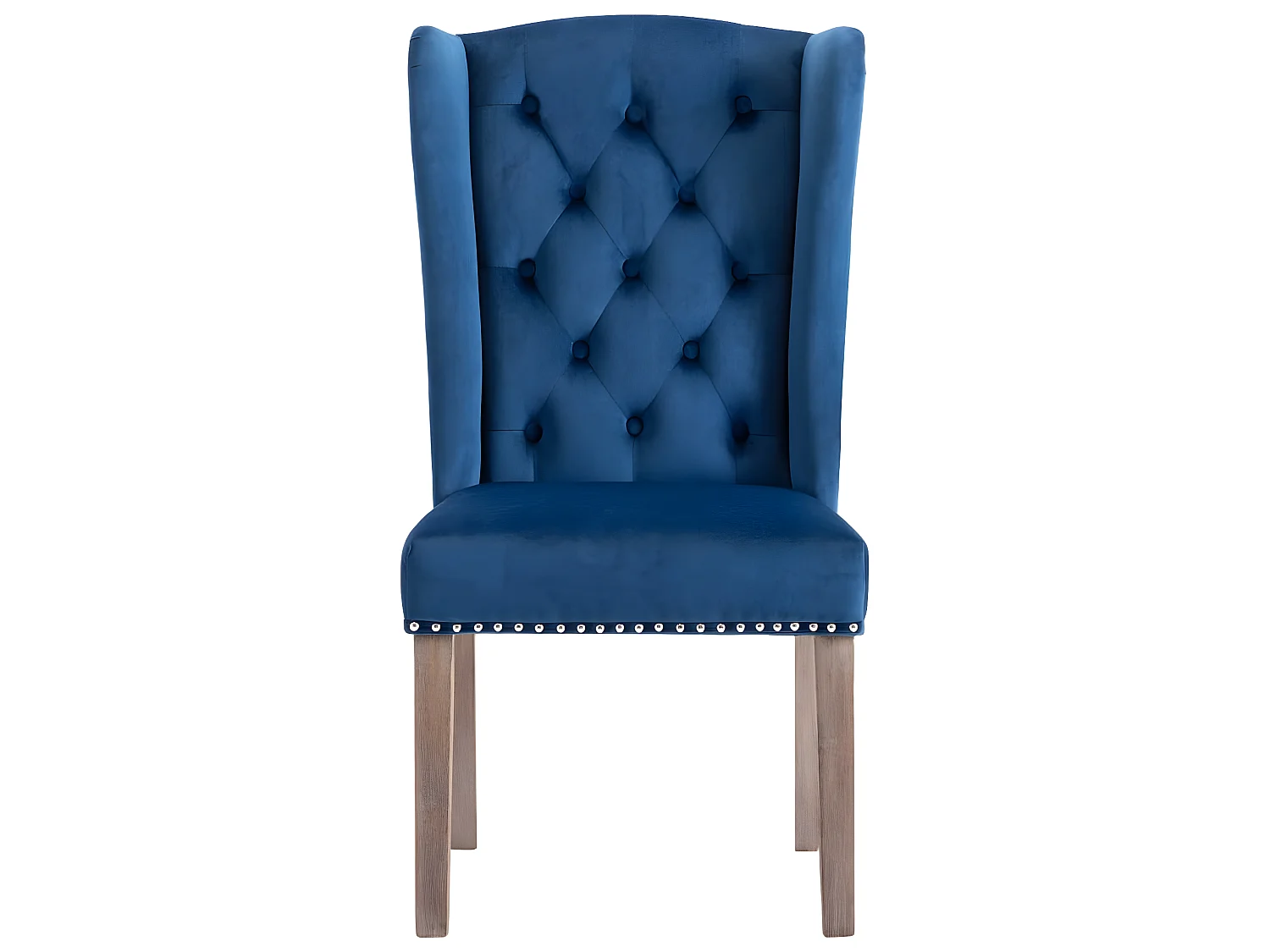 Cadeiras de jantar 4 pcs veludo azul