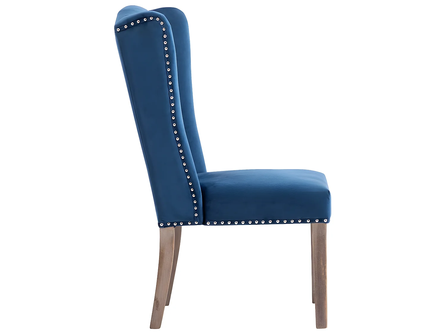 Cadeiras de jantar 4 pcs veludo azul