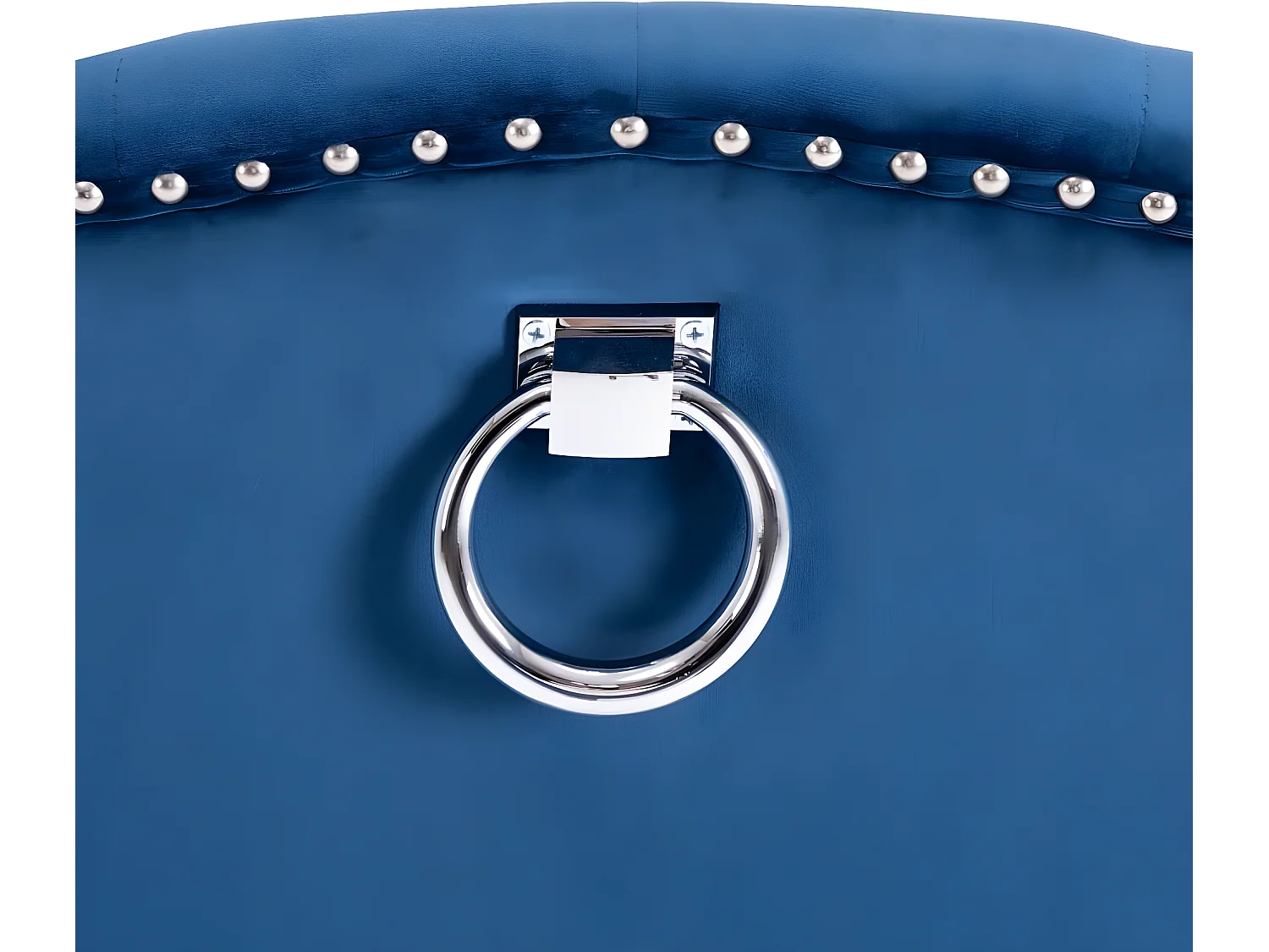 Cadeiras de jantar 4 pcs veludo azul