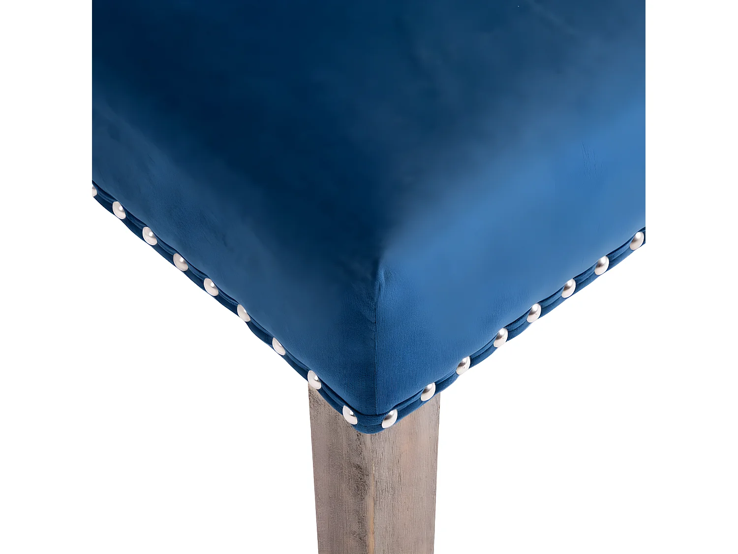 Cadeiras de jantar 4 pcs veludo azul