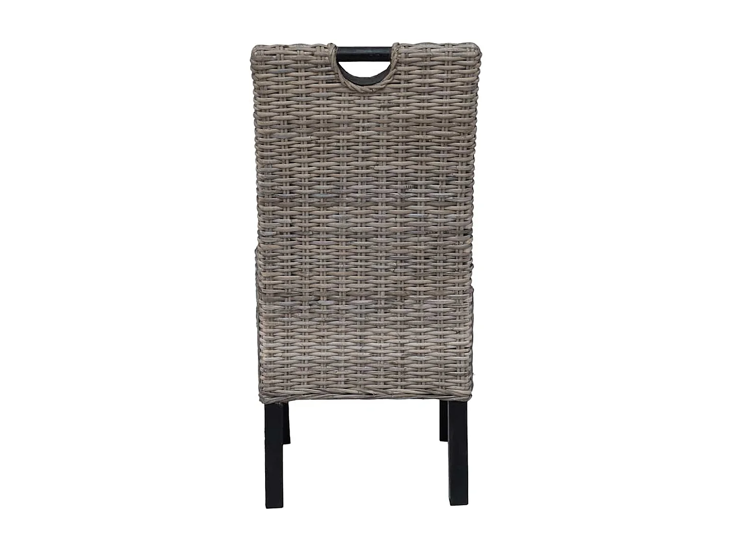 Silla de comedor 4 uds Kubu ratán madera de mango