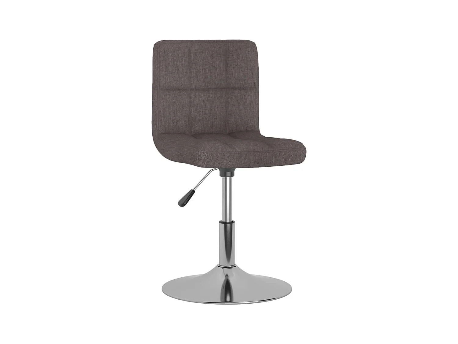 Chaise pivotante de salle à manger Taupe Tissu