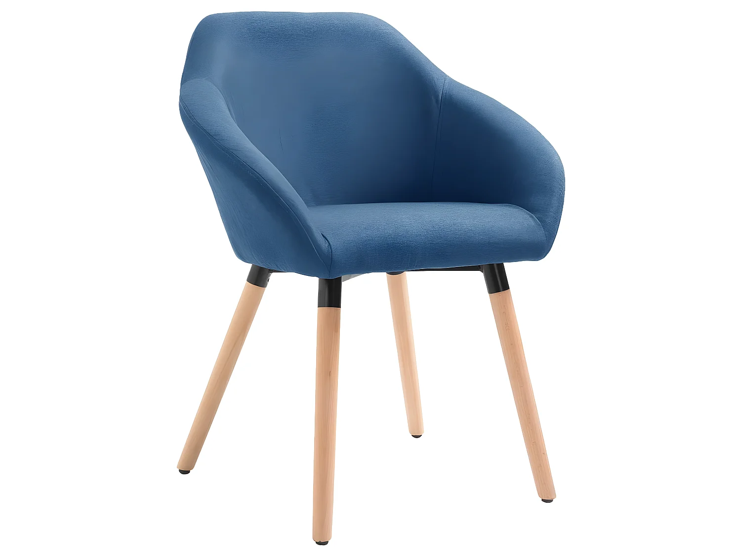 Esszimmerstühle 4 Stk. Blau Stoff