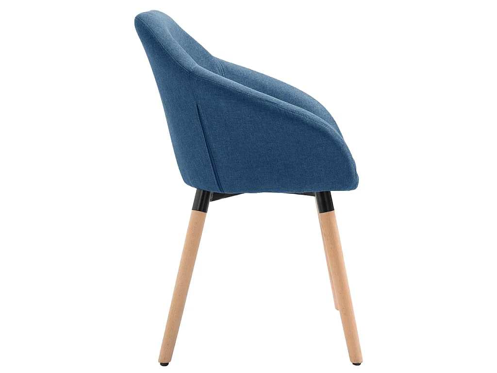 Esszimmerstühle 4 Stk. Blau Stoff