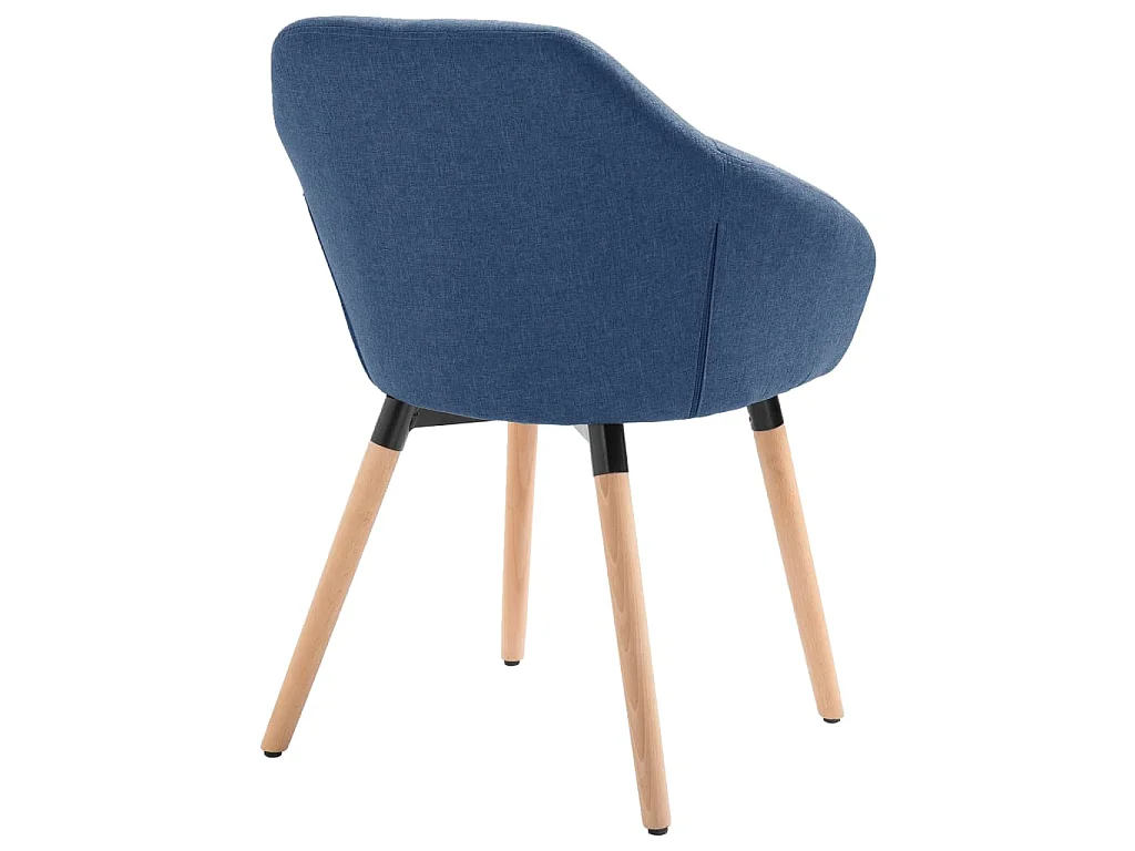 Esszimmerstühle 4 Stk. Blau Stoff