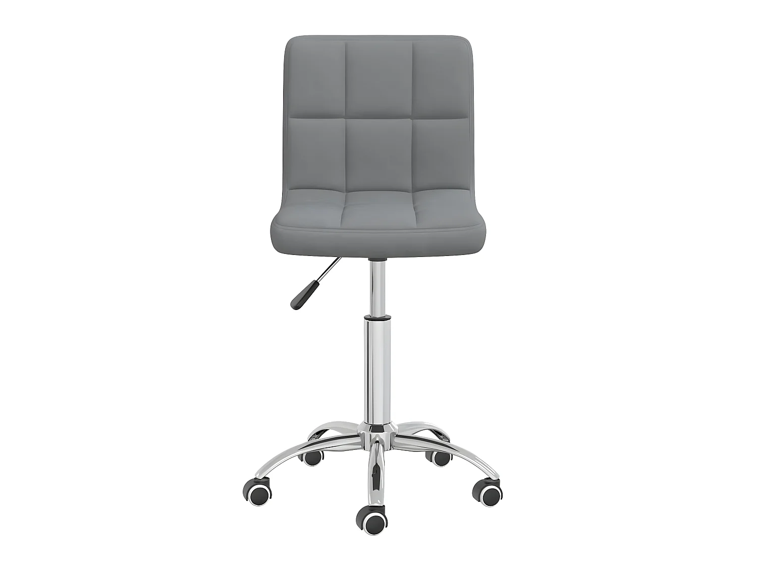 Chaise pivotante de salle à manger Gris clair Tissu