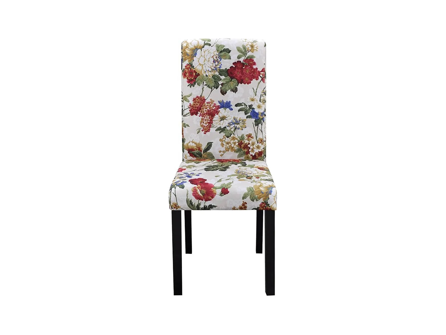 Eetkamerstoelen 2 st stof meerkleurig