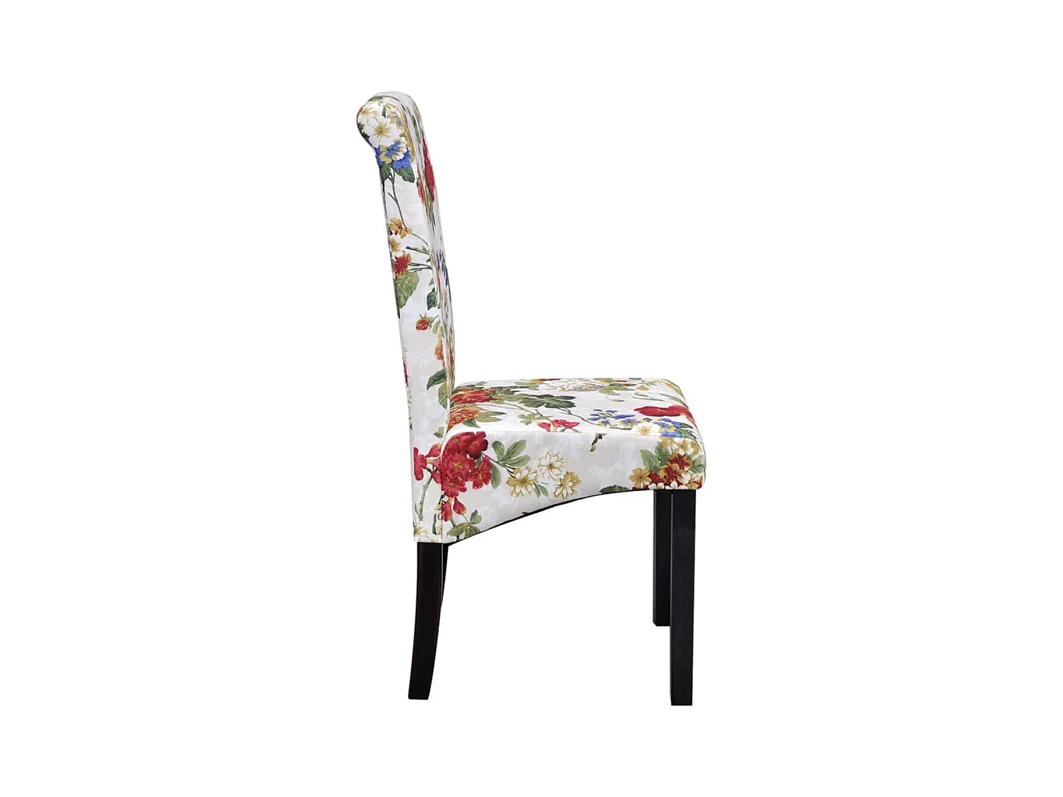 Eetkamerstoelen 2 st stof meerkleurig