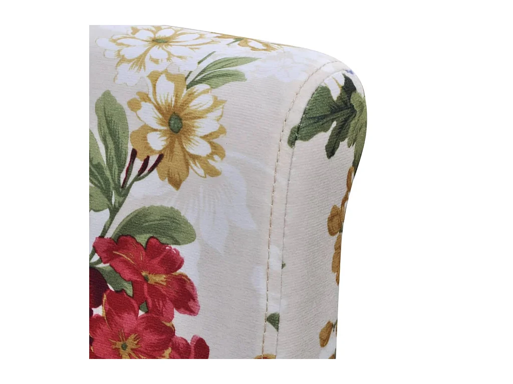 Eetkamerstoelen 2 st stof meerkleurig