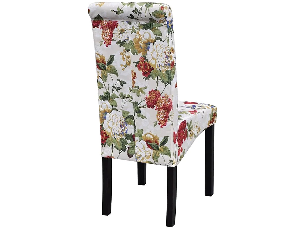 Chaises à manger lot de 2 multicolore tissu