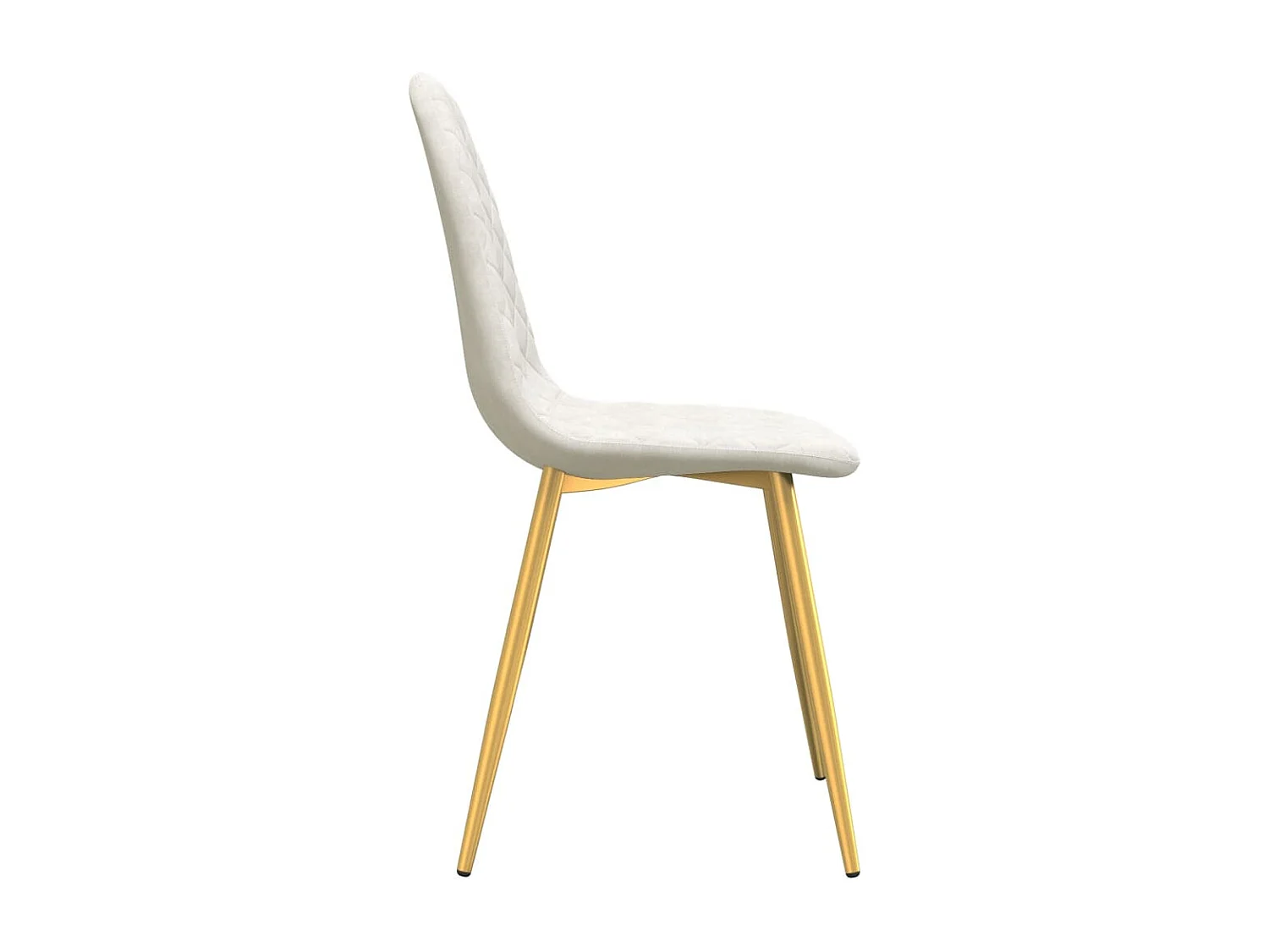 Eetkamerstoelen 2 st fluweel crèmewit