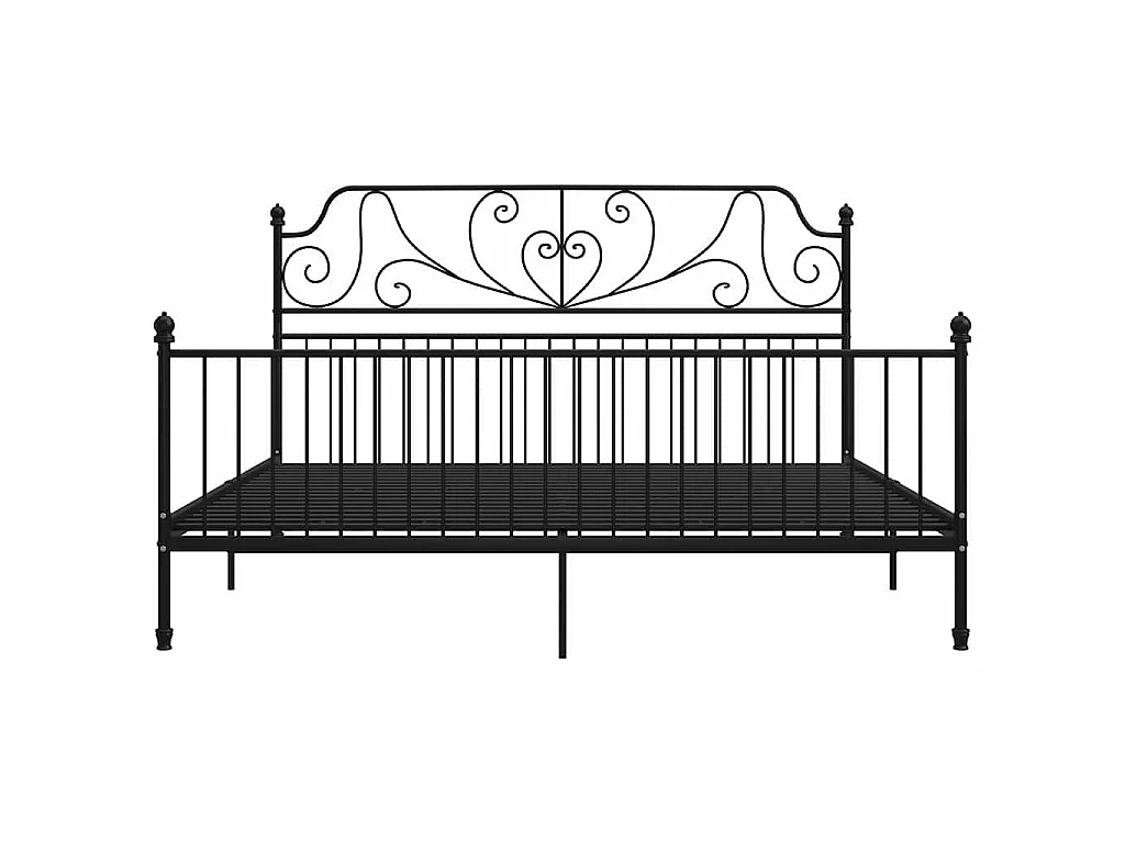 Bedframe metaal zwart 180x200 cm