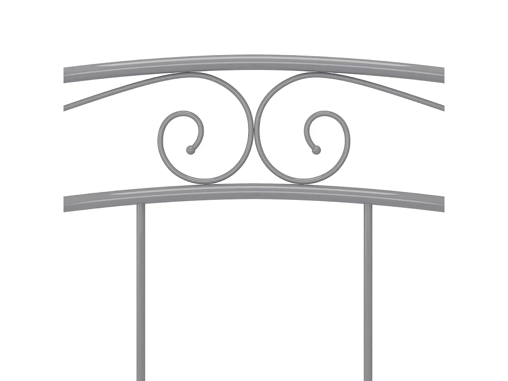 Bedframe metaal grijs 160x200 cm
