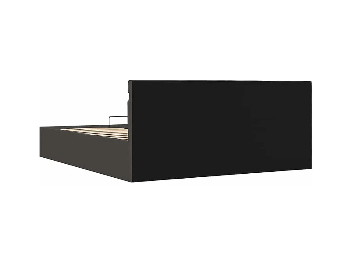 Cadre de lit à rangement hydraulique sans matelas 160x200 cm