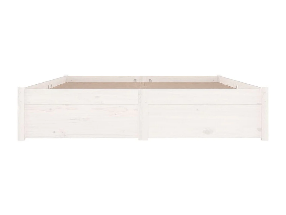 Giroletto con Cassetti Bianco 120x190 cm Small Double