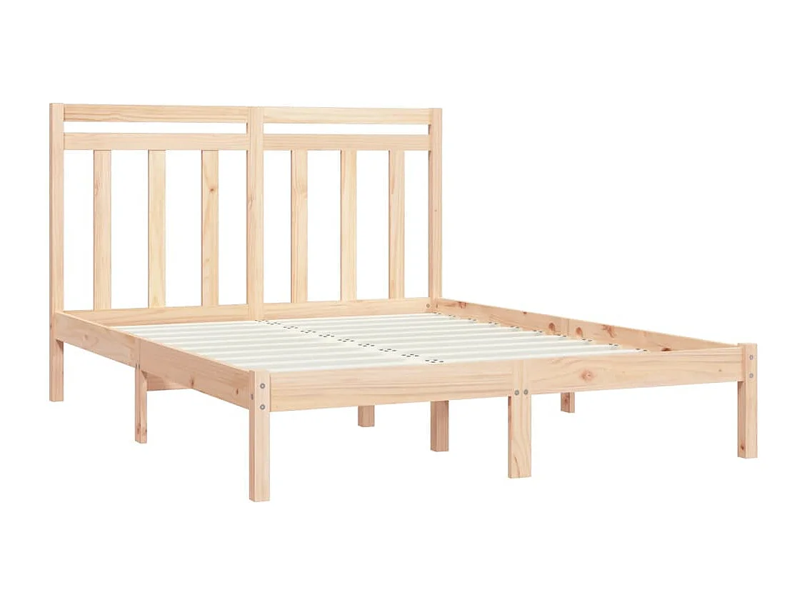 Cadre de lit sans matelas 140x200 cm bois massif