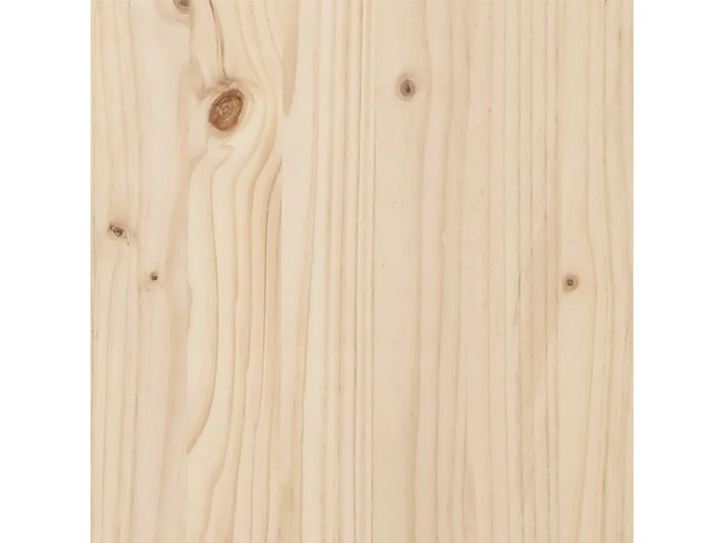 Cadre de lit sans matelas bois massif 140x190 cm