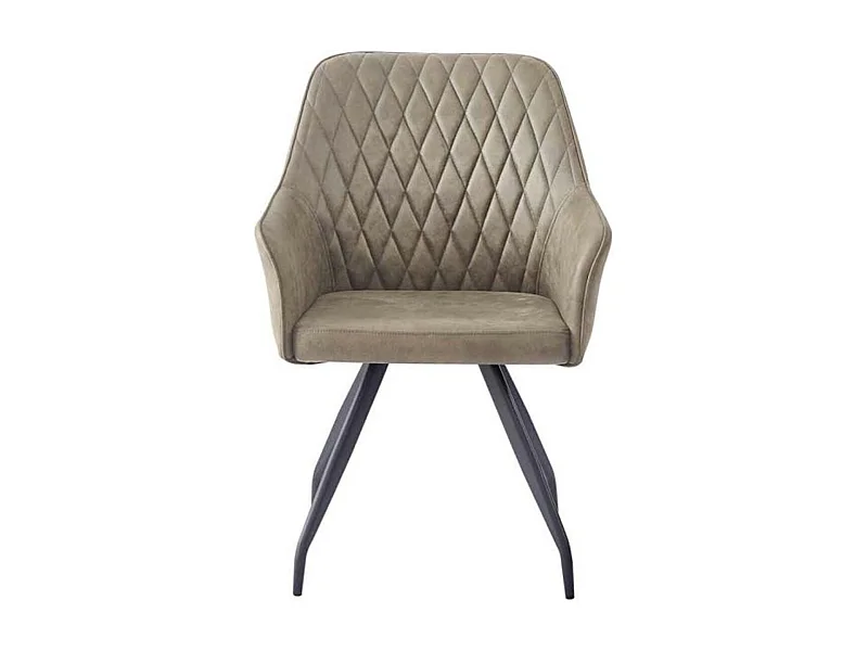 Chaise Design Matelassée "Amber" 86cm Vert