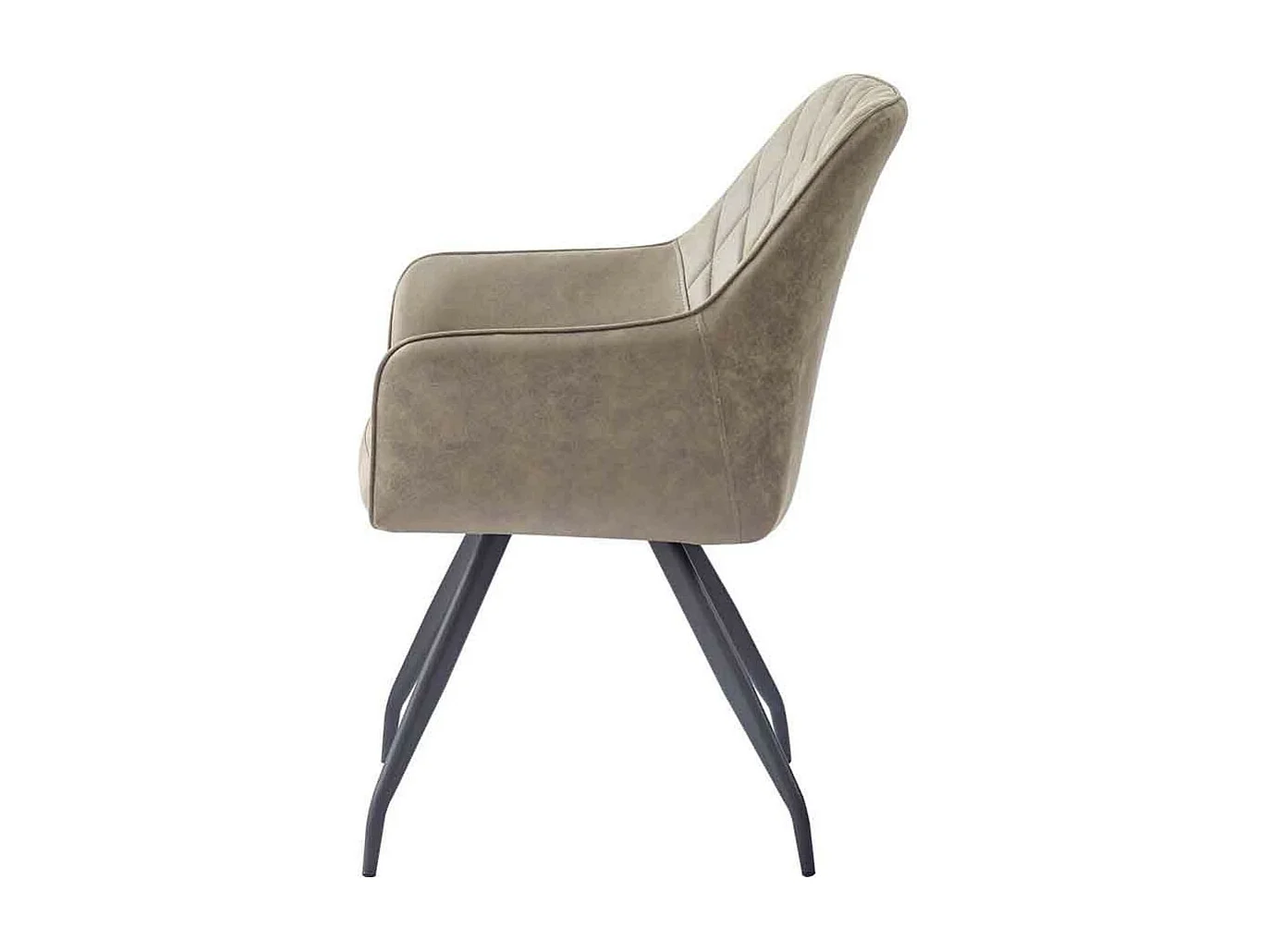 Chaise Design Matelassée "Amber" 86cm Vert