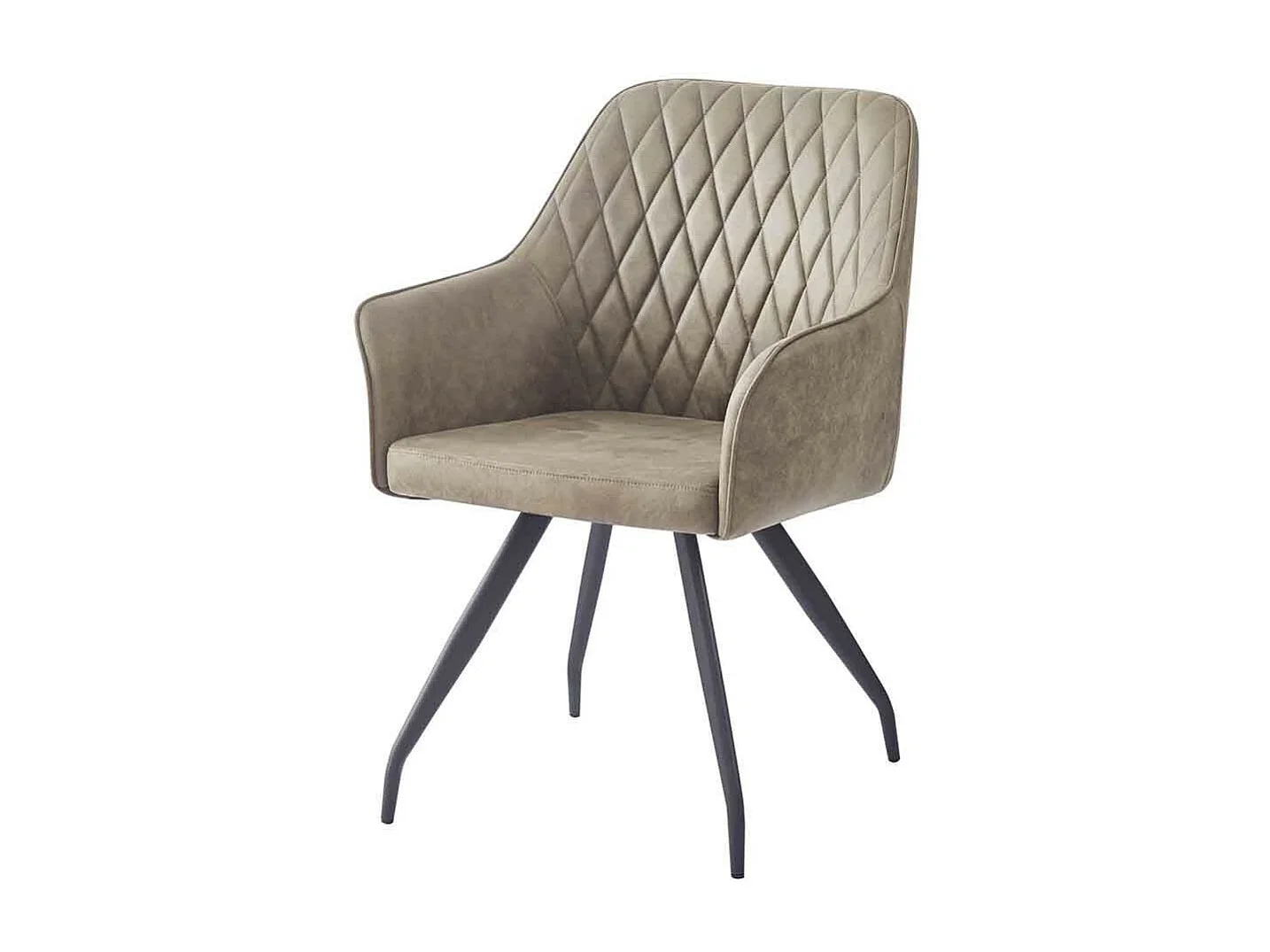 Chaise Design Matelassée "Amber" 86cm Vert