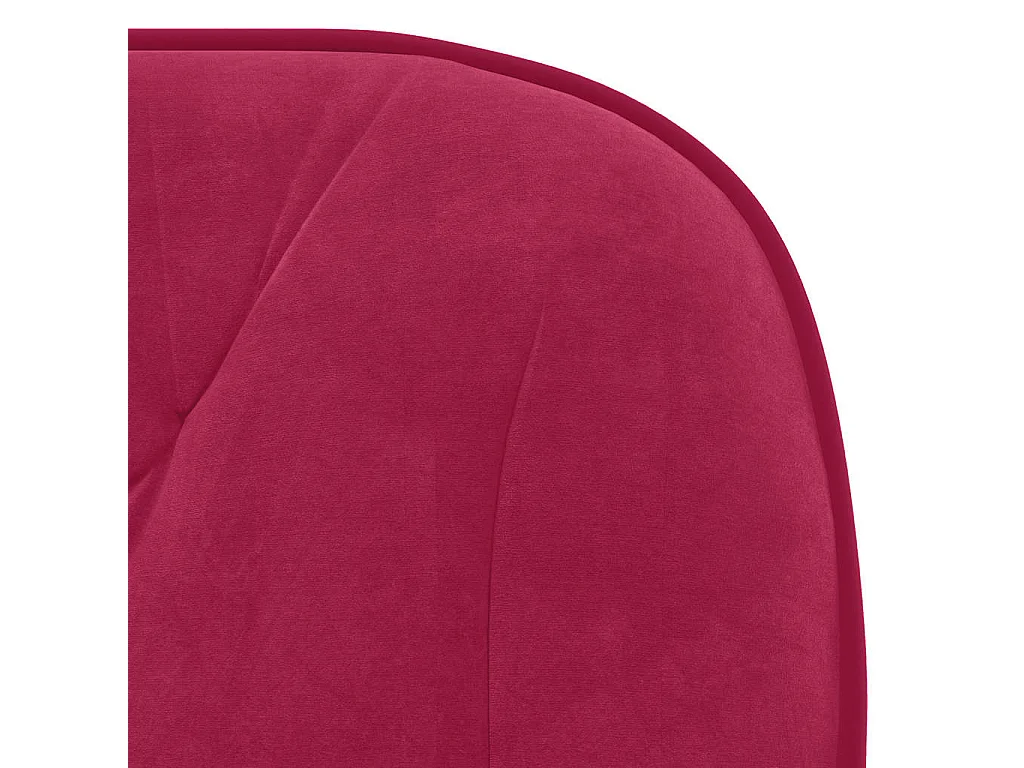 Chaise pivotante de bureau Rouge bordeaux Velours