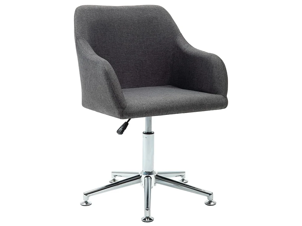 Silla de oficina giratoria tela gris oscuro