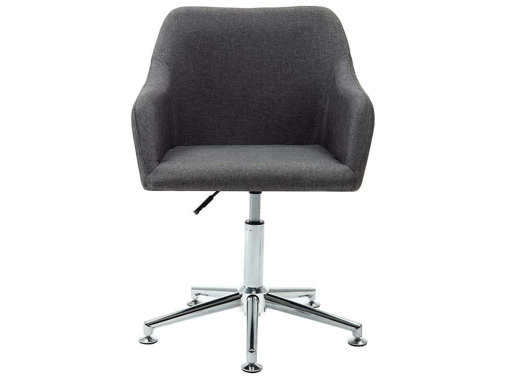 Silla de oficina giratoria tela gris oscuro