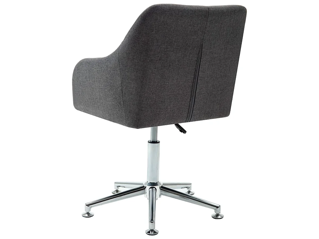 Silla de oficina giratoria tela gris oscuro